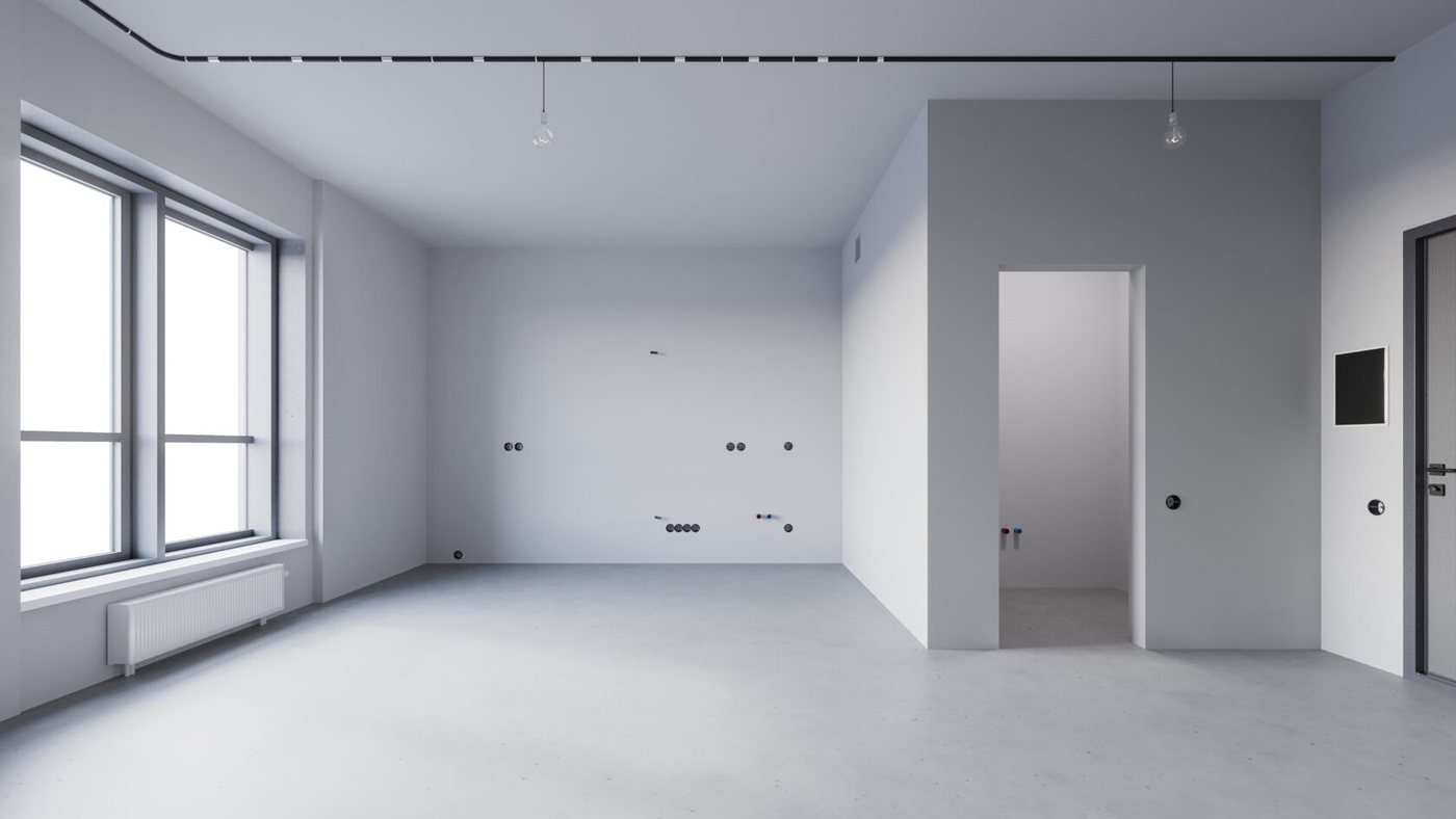 Вариант отделки White Box в ЖК «Резиденция морей»